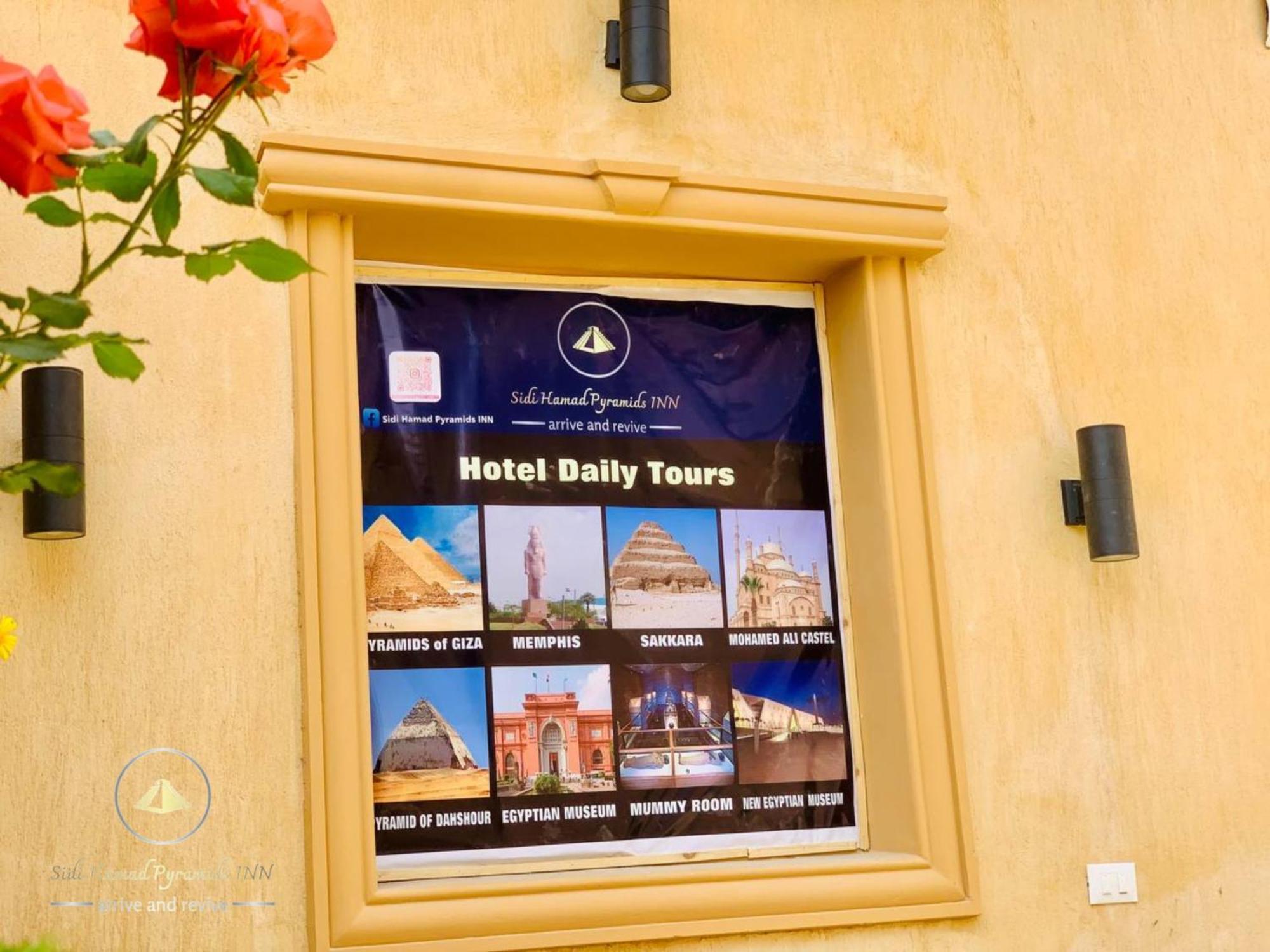 Sidi Hamad Pyramids View Hotel Kafrat al Jabal Bagian luar foto