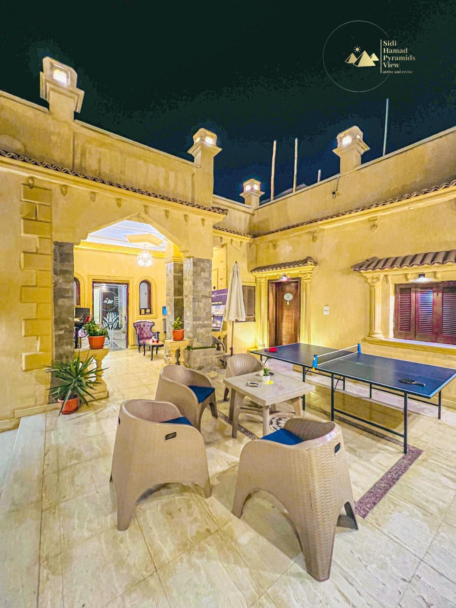 Sidi Hamad Pyramids View Hotel Kafrat al Jabal Bagian luar foto