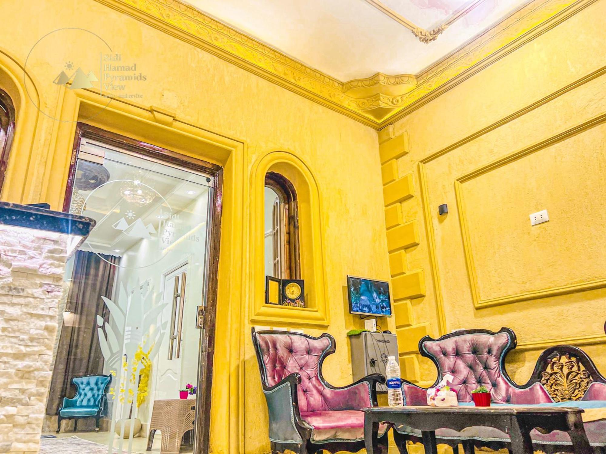 Sidi Hamad Pyramids View Hotel Kafrat al Jabal Bagian luar foto