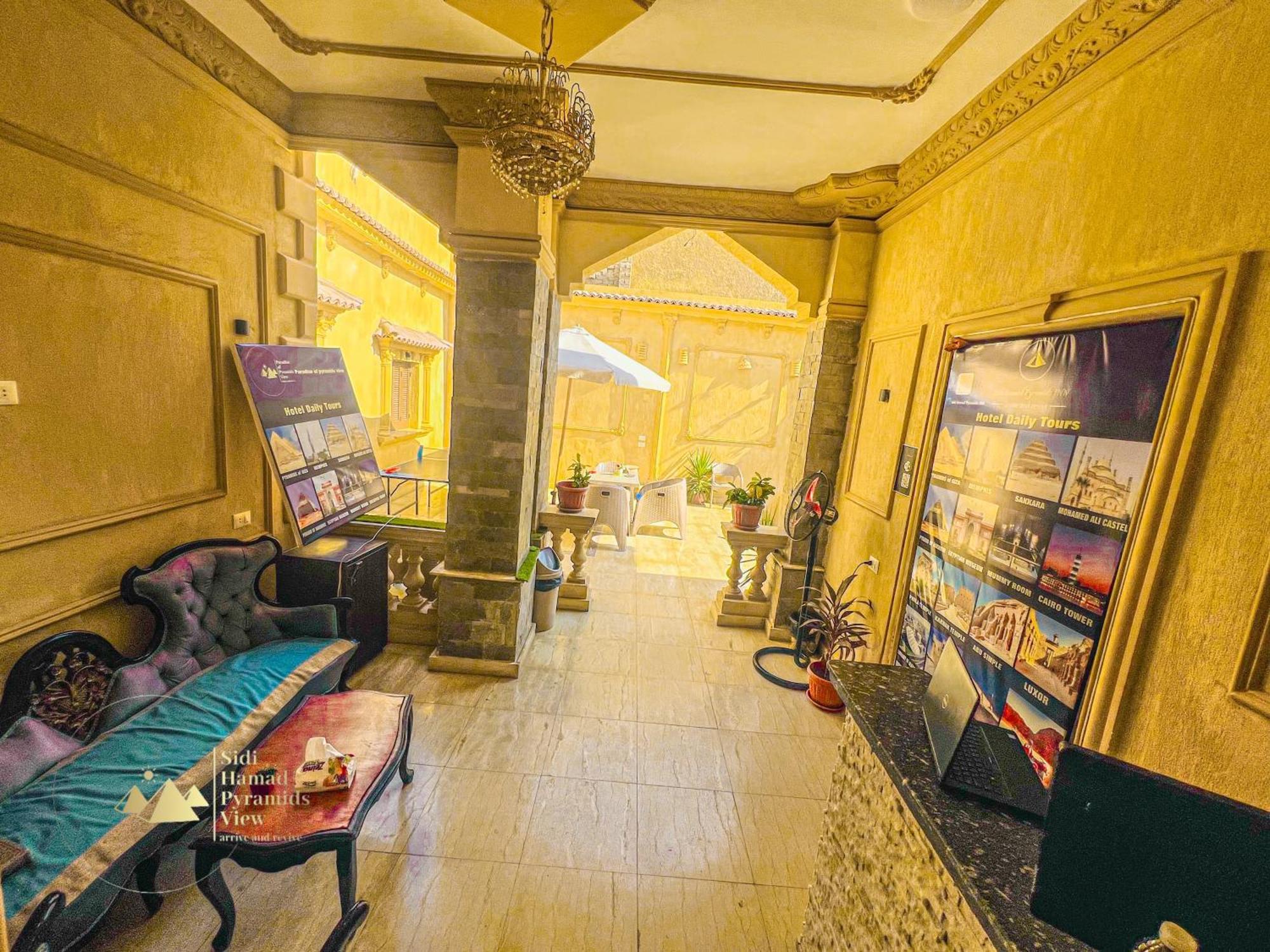Sidi Hamad Pyramids View Hotel Kafrat al Jabal Bagian luar foto