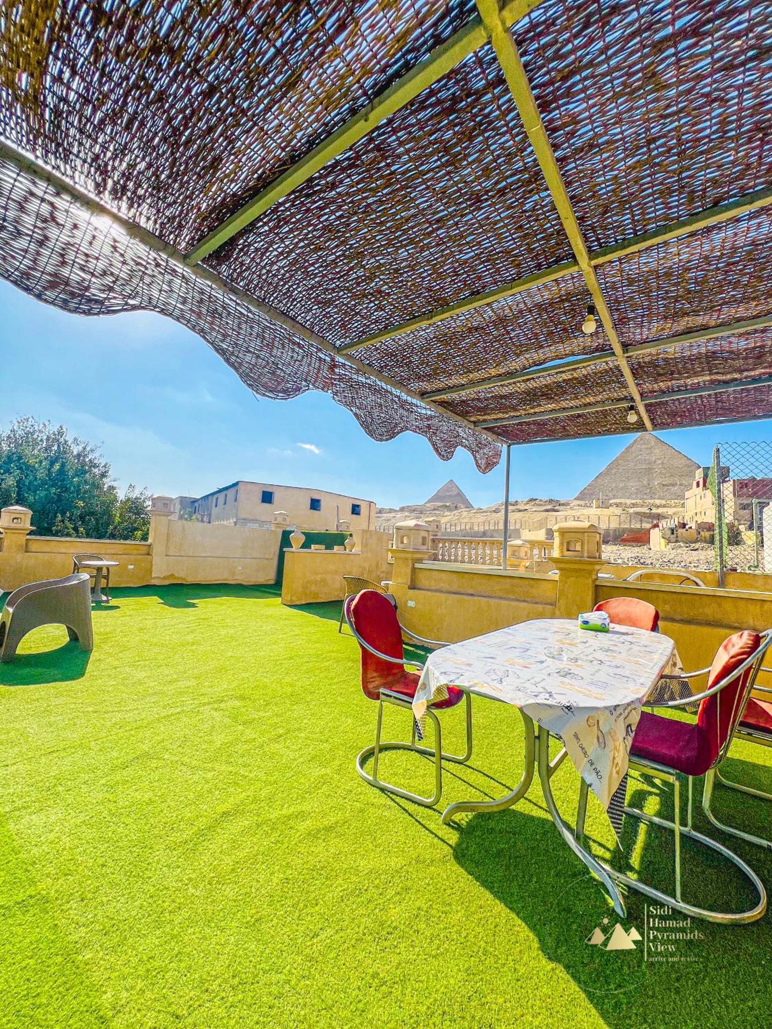 Sidi Hamad Pyramids View Hotel Kafrat al Jabal Bagian luar foto