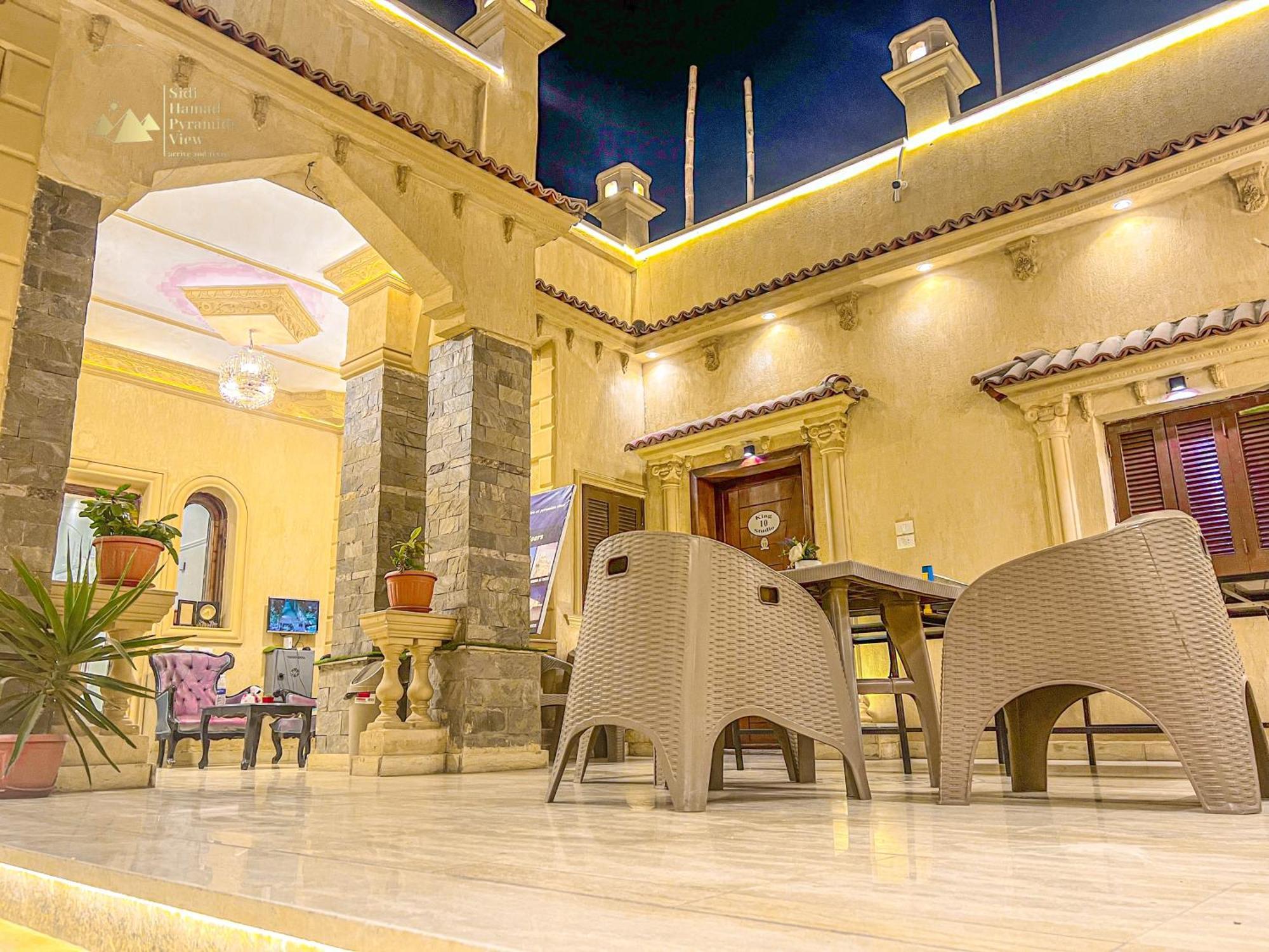 Sidi Hamad Pyramids View Hotel Kafrat al Jabal Bagian luar foto
