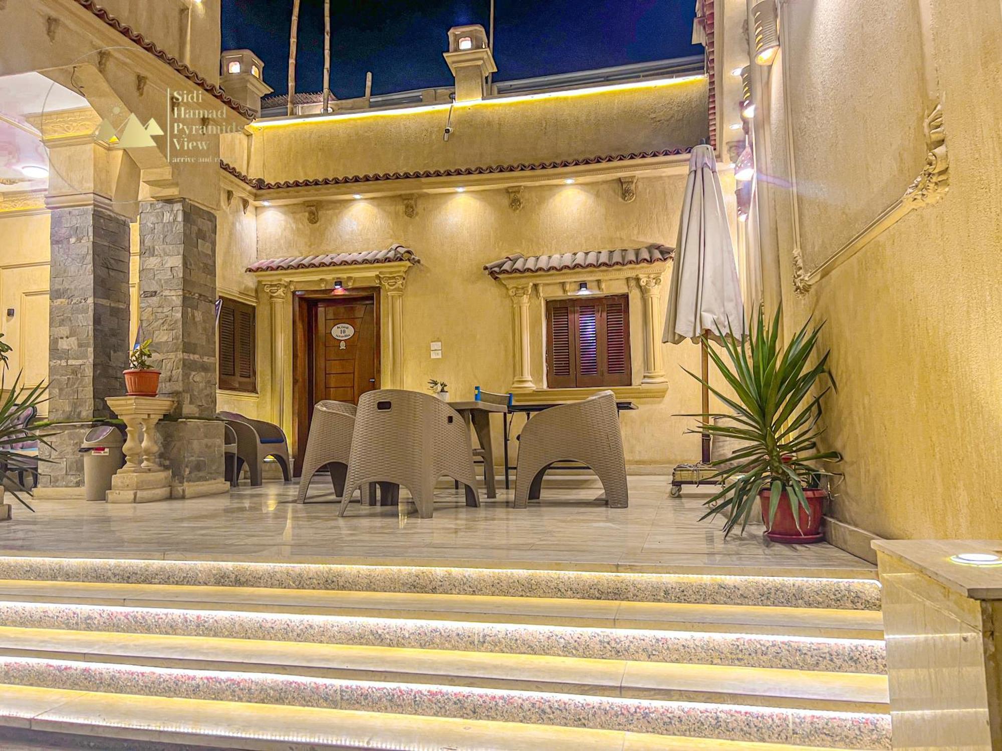 Sidi Hamad Pyramids View Hotel Kafrat al Jabal Bagian luar foto