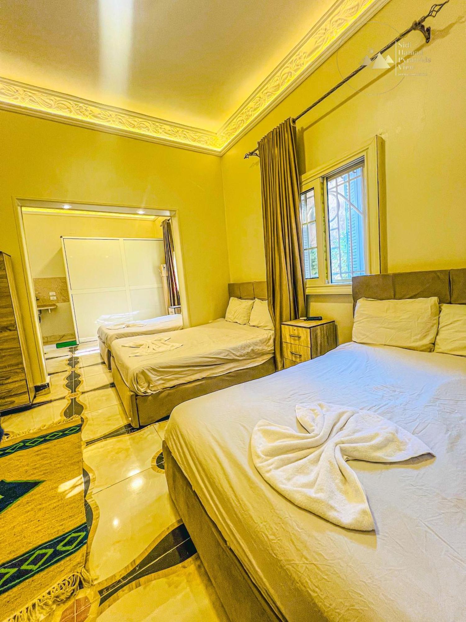 Sidi Hamad Pyramids View Hotel Kafrat al Jabal Bagian luar foto